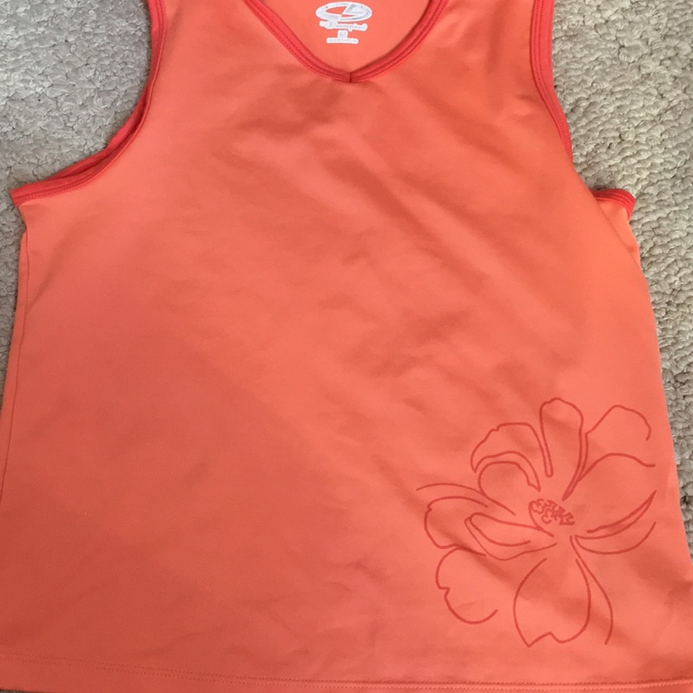 Orange athletic top